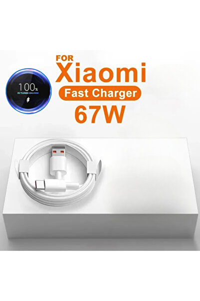Choice 2m Cable Only 6A 67W Ultra Fast Charger Cable for Xiaomi 10T 11 Lite 12 Redmi Note 10 11T 12T 13 POC