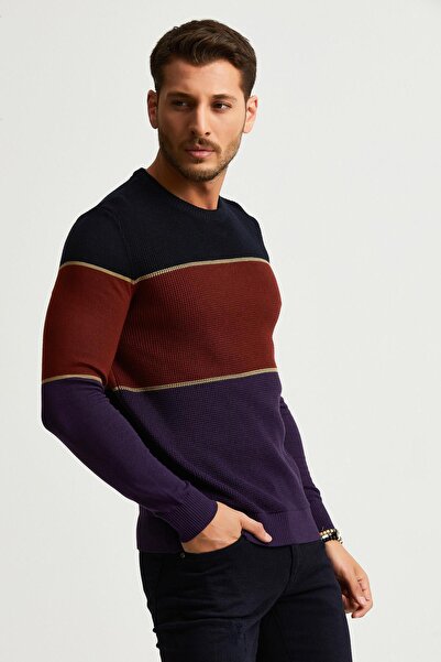 ALEXANDERGARDI Renk Bloklu Kazak (E22-5708)