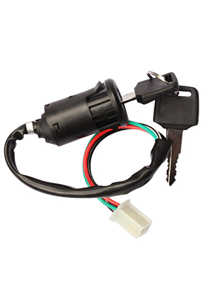 Choice مفتاح تشغيل ATV مع سلك وقفل لمعظم الدراجات النارية الرباعية 50cc/70cc/...