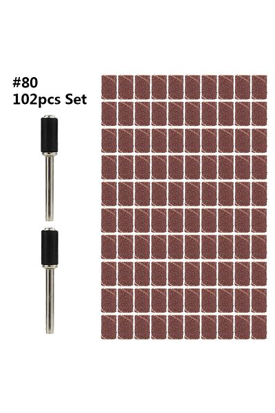 Choice 102pcs 80 Grit Cmcp Sanding Drum Kit 11/51/100/102pcs For Dremel Rotary Tool 80 100 120 Grit Sanding