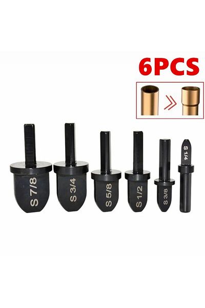 Choice 6pcs 6pcs Triangular Handle Imperial Copper Tube Pipe Expander Set Swagingtool Drill Bit Set With 1/