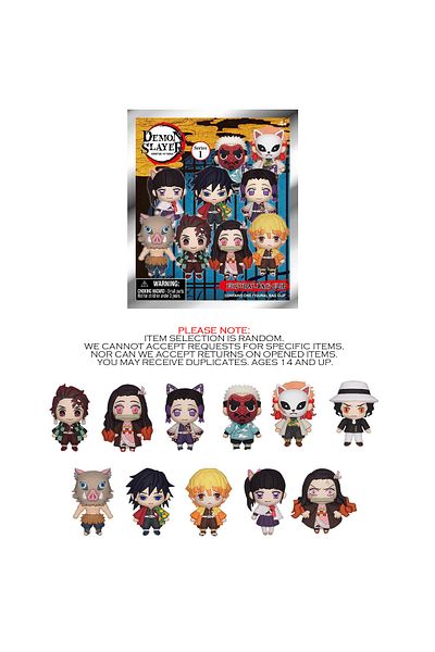 Choice Mn-74505 Aniplex Officially Licensed Demon Slayer Series 1 Mystery Bulk Bag Clip | One Random,tanjir