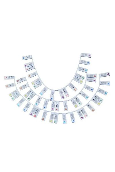 Miwayer 88 Key Rainbow Piano Keyboard Stickers For 88/61 Key,removable Piano Keyboard Note Labels Fo