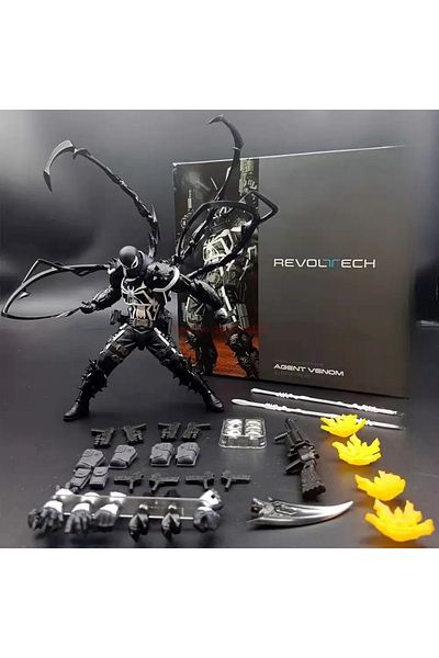 Choice New Venom Revoltech Amazing Yamaguchi Figures Agent Venom Anime Figure Model Collection Eugene Th...