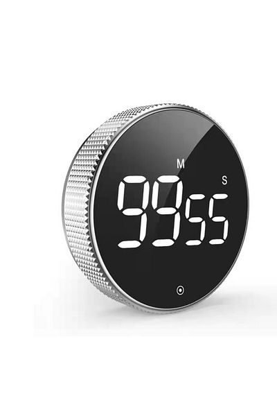Choice Black Mechanical Manual Digital Timer Magnetic Kitchen Timer Cooking Study Stopwatch Fitness Countdo
