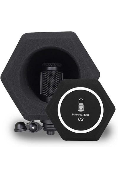 Choice Black Microphone Pop Filter Wind Shield Acoustic For Record Studios Mic Sound-absorbing Foam Vocal I