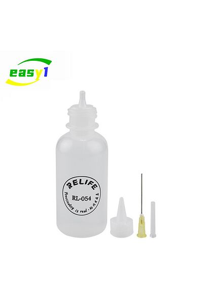 SUNSHINE RELIFE RL-054 50ml Needle Tip Soldering Cleaning Liquid Flux Dispenser Plastic Hand Bottle Cleane...