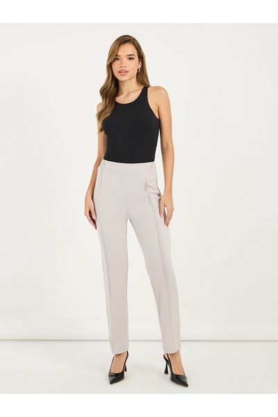Styli High Rise Slim Fit Ankle Length Pants