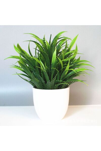 Choice T207-4 قطعة واحدة من نباتات اصطناعية مزروعة في أصيص، ديكور مكتبي منزلي...