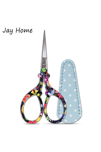 Choice 1PC Sharp Embroidery Scissors Sewing scissors with Leather Scissors Cover for Needlework Craft Se...