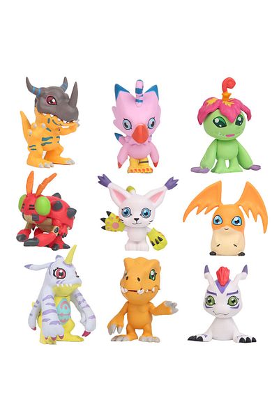 Choice About 4-5cm 9pcs Shumabaobei 9pcs/set Anime Digital Monster Digimon Pvc Model Toys Action Figure Col
