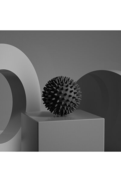 Choice كرة تدليك رياضية سوداء مع بكرة مدببة لتدليك العضلات العميقة ونقاط الزن...