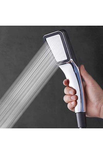 Choice 1pc 1pc Supercharged Shower Head Single Head Handheld Household Super Strong Bathroom Shower Water H