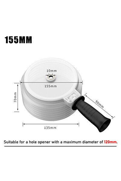 Choice3 125mm with handle 160mm Hole Opener Dust Cover Ceiling Wood Plasterbo...