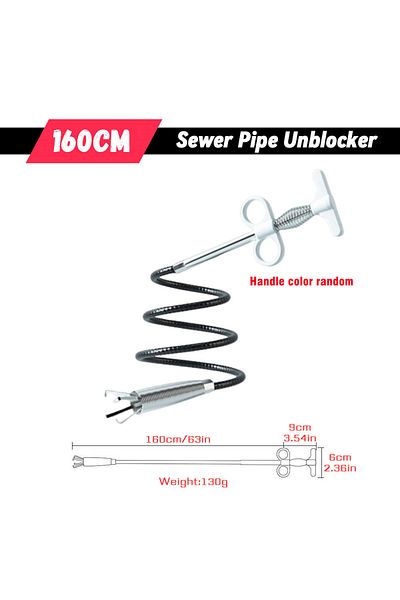 Choice 160cm 90/160/200/300cm Sewer Pipe Unblocker Snake Spring Pipe Dredging Tool Kitchen Bathroom Sewer C