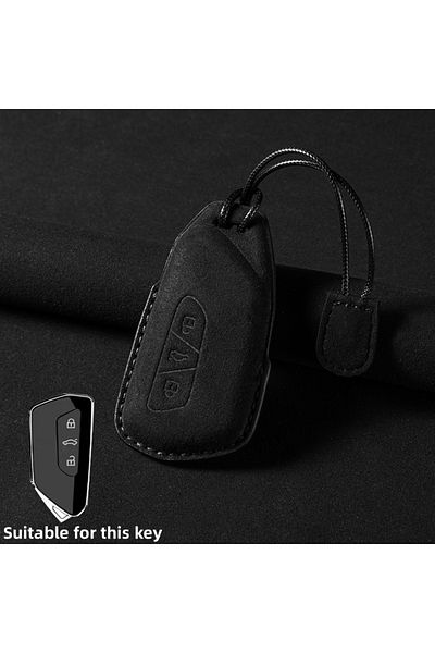 Choice Blue Leather Car Key Case Cover For Volkswagen Golf 8 Mk8 Id.3 Id.4 Cupra Skoda Octavia A8 Seat Leon