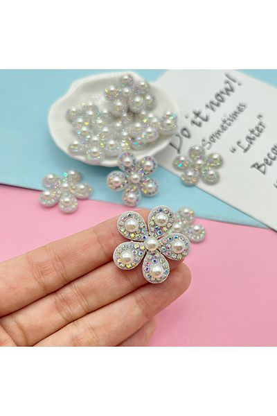 Change Tutto 20Pcs 25mm Padded Colorful Rhinestone Bow Tie Patches for DIY Clothes Hat Headwear Hair Clips Dec...