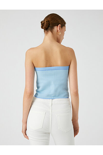 Koton Кроп-топ Melis Agazat X Koton на шнурівці без бретелей з трикотажу