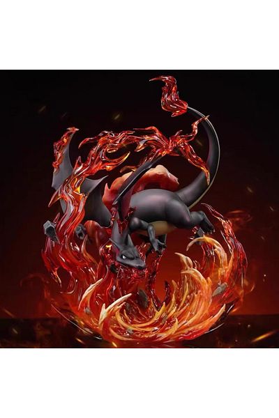 Choice B In Stock Anime Pokemon Gk Charizard Figures 1/20 Amazing Museum Action Cute Statue Model Desktop .
