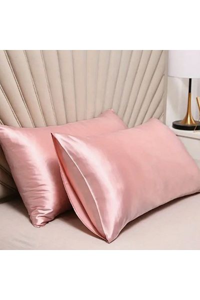 Choice Pink 51cm 66cm Pillowcase Pillow Cover Silky Satin Hair Beauty Pillow Case Comfortable Pillow Case H
