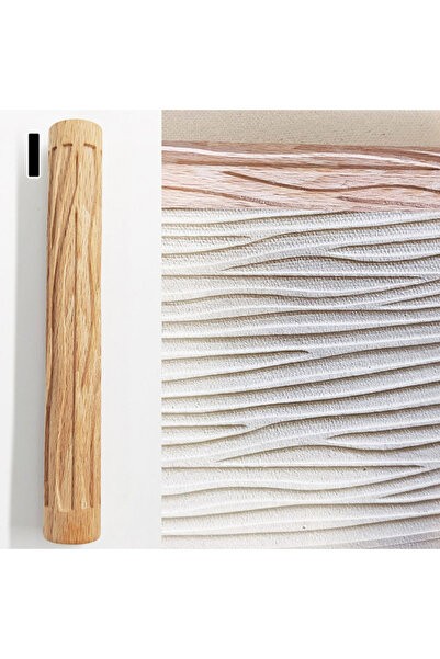 Choice أنا نسيج خشبي دبوس المتداول الفخار السيراميك الفن قضيب منقوش نمط زهرة ...