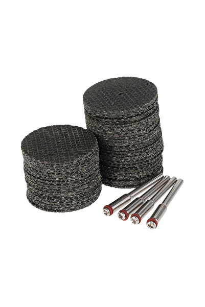 Choice 50 قطعة 50 قطعة من أداة الألياف الزجاجية الكاشطة قرص القطع 32 مم + 4 ق...