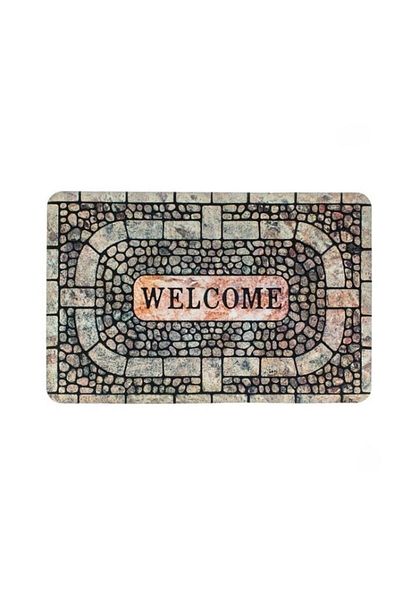 ÇIRPAN EV Stone Pattern Door Front Mat 60X40Cm