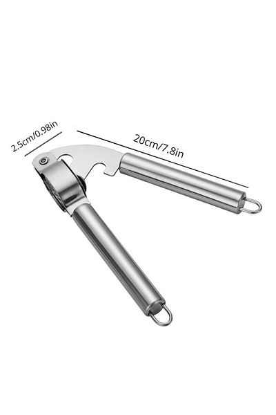 Choice Stainless Steel Color 1pc Stainless Steel Garlic Press Household Garlic Garlic Press Manual Garlic P