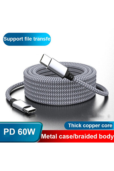 lamgool 3m Type C To Type C Cable PD60W Fast Charger 1M 2M 3M 5M 8M Universal Extended Data Cable for IPhone