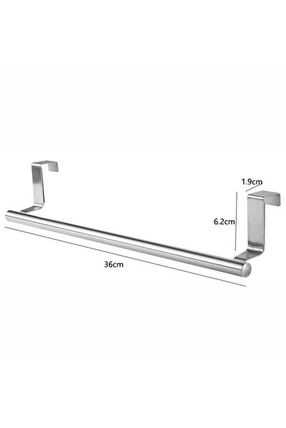 Choice حامل منشفة على باب خزانة المطبخ من الفولاذ المقاوم للصدأ بطول 36 سم، ح...