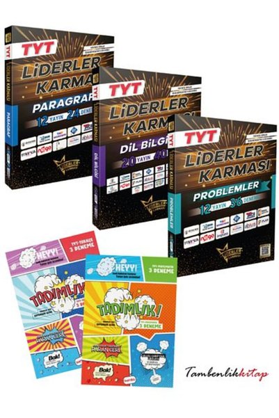 Bilimyolu Yayıncılık Liderler Karması Paragraf, Dil Bilgisi, Problemler Deneme Seti +6 Türkçe, Matematik Deneme