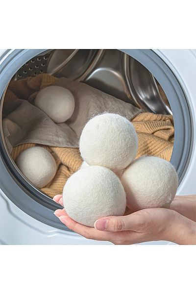 Choice 3pcs Premium Reusable Wool Drying Balls - Laundry Essentials for Soft Clothes - Anti-Static Washi...