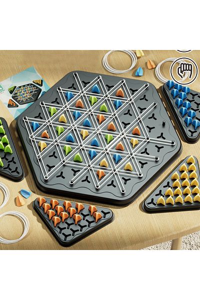 Choice Black Tapple Board Game Cross Border Triangle Chain Chess Table Puzzle Game Family Parent-child Inte