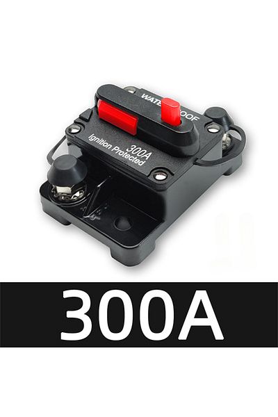 Choice 300 أمبير (DLQ-F) 20 أمبير إلى 300 أمبير 12 فولت - 48 فولت قاطع دائرة حماية الطاقة مع إعادة ضبط المياه يدويًا
