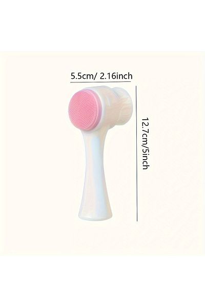 Choice Pink 1pc- Silicone Pet Paw Cleaner & Massage Brush - Dual-Sided Dog Grooming Tool for Healthy Coats