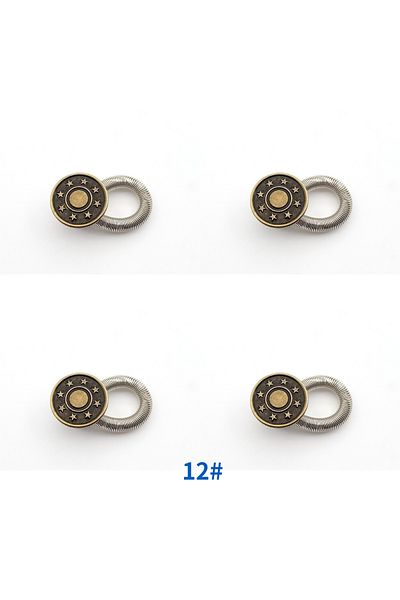 Choice 4pcs-12 1/4/8pcs Detachable Jeans Waist Adjustment Buckle Metal Button Extender For Diy Pants Jeans