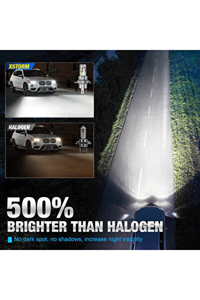 Choice H4 6500K XSTORM H4 LED Headlight Bulbs 9003 HB2 Canbus High Low Beam Car Light 20000LM Turbo Led Dio