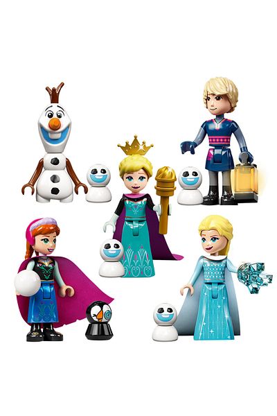 Choice 5pcs 5pcs/set Disney Frozen Series Princess Elsa Mini Figma 66006-66010 Building Blocks Model Toys F
