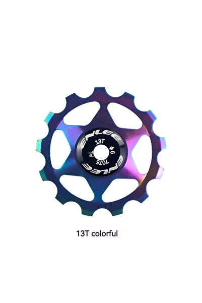 Choice 13t Colorful Enlee Bike Aluminum Alloy Guide Wheel Pulley Rear Deraill...
