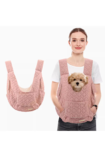 Choice حقيبة حمل الحيوانات الأليفة باللون الوردي مقاس M، حقيبة ظهر كبيرة جدًا...