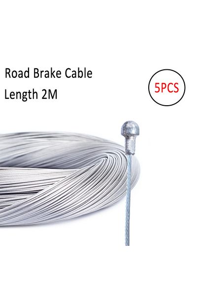 Choice 5pc Road Brake Cable 5pcs/set 2m Mtb Bicycle Brake Line Bicycle Speed Line Fixed Gear Shifter Gear B