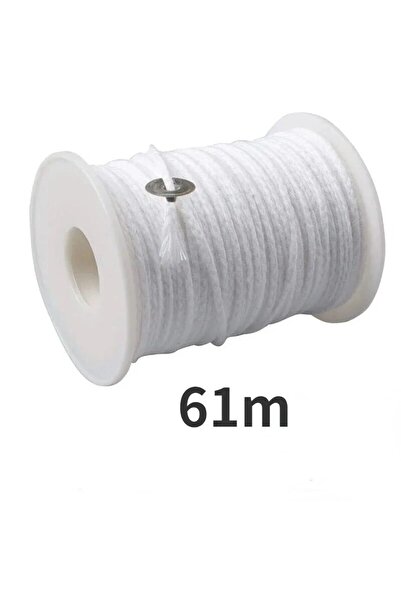 Choice حامل شموع 61 متر، 100 قطعة، فتيل شموع قطني 61 متر، خيط أسطواني للشموع ...