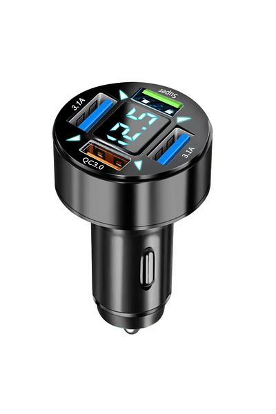 Choice Ch24 The Four-port Total66w Super Fast Charger Is Suitable For 12-24v Models