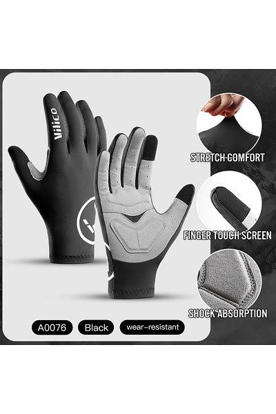 Choice S A0076-BK 1 Pair Breaking Wind Cycling Gloves Anti-slip Bicycle Mittens Racing Road Bike Glove MTB