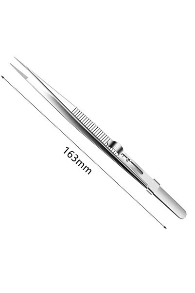 Choice1 ملقط مستقيم من الفولاذ المقاوم للصدأ، ملقط دقيق، قفل منزلق قابل للتعد...