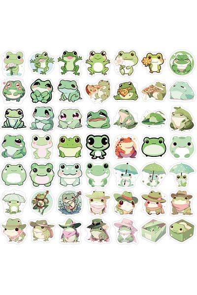 Choice Frog 100pcs 100pcs Cute Frog Cartoon Animals Graffiti Stickers Diy Phone Guitar Laptop Notebook Suit