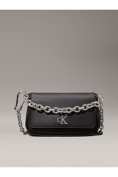 Calvin Klein Detachable Chain Strap Bag with Logo K60K 613049 Beh Bag K60K 613049   Beh