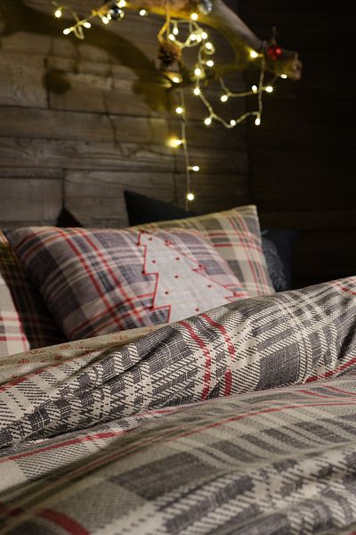 Doqu Home Σετ Παπλωματοθήκη - Flannel Wendy Single King Size Cream