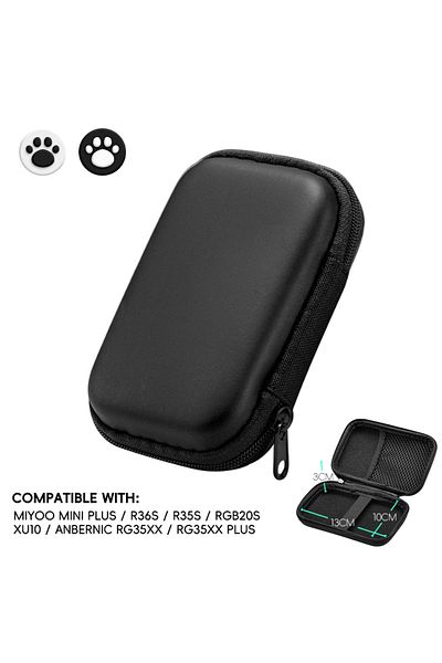 Choice Black Data Frog For R36s Case Retro Video Game Bags Eva Cover Case For Rg35xx R35s Miyoo Mini Plus F