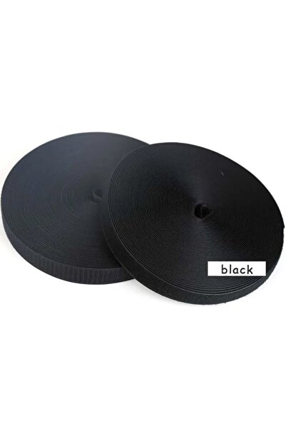 Choice11 شريط لاصق بخطاف وحلقة، أسود اللون، 20 مم، بطول مترين (5 أمتار/زوج)، ...